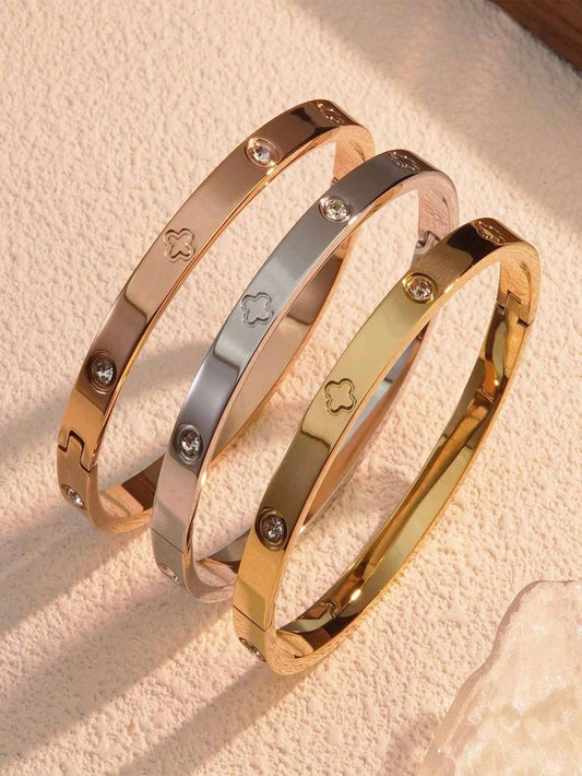 Artificial Stones Bangle Bracelets For Women