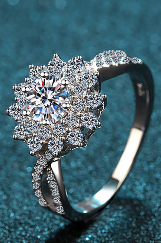 0   Flower Shape Split Shank Ring