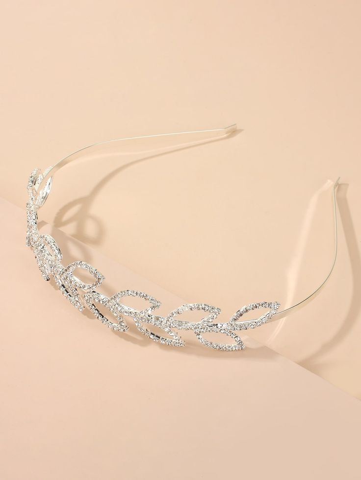 Rhinestone Leaf Decor Headband