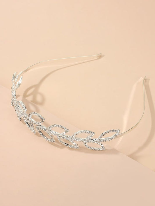 Rhinestone Leaf Decor Headband