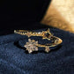 Rhinestone Star Decor Cuff Ring